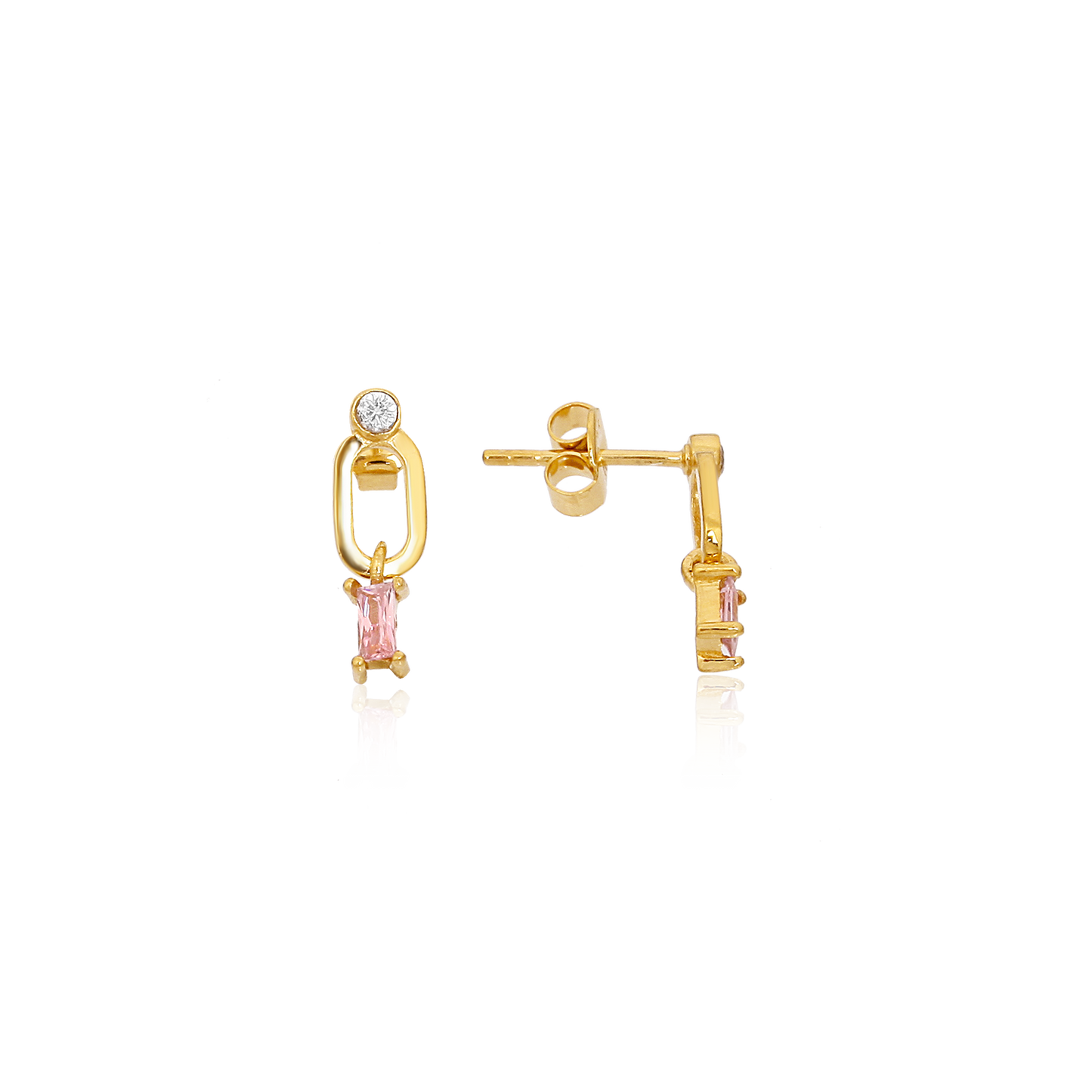 Anser øredobber rosa