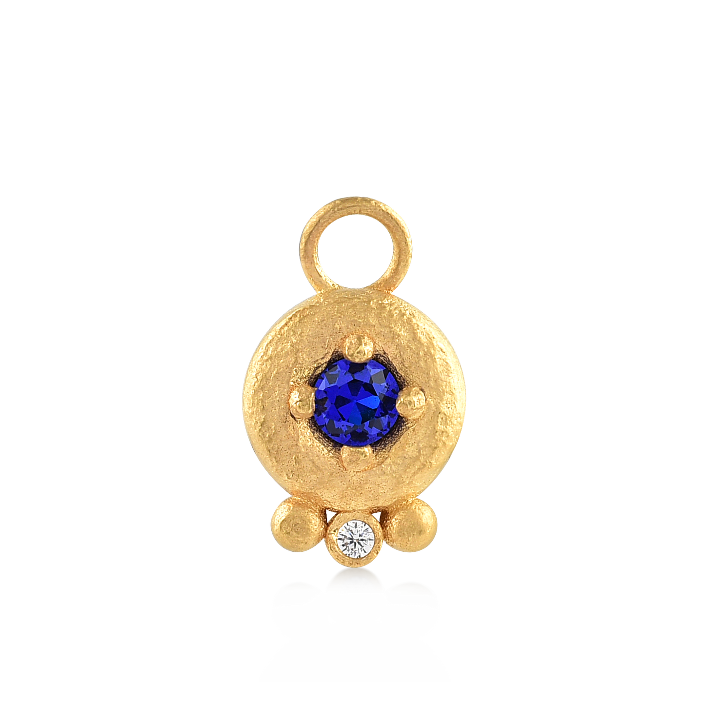 Aludra charm til ørering blå