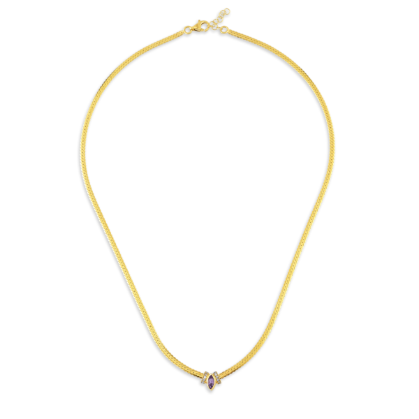 Pavo amethyst halskjede