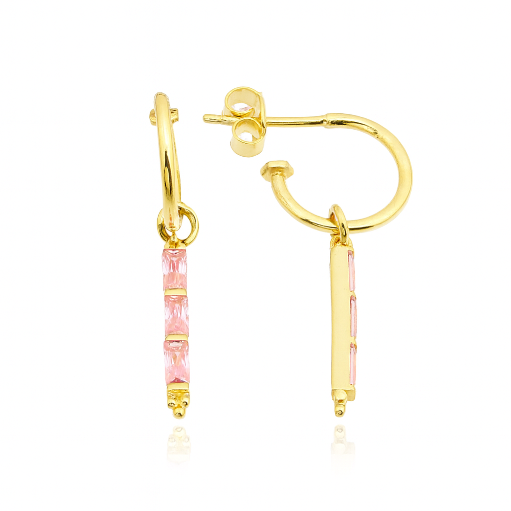 Naos øreringer rosa