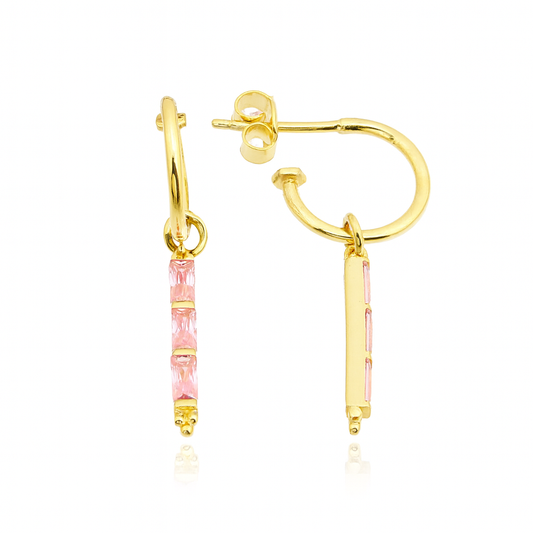 Naos øreringer rosa