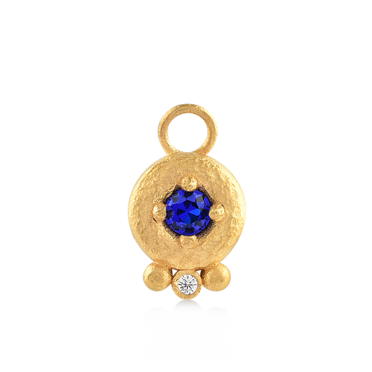 Aludra charm til ørering blå