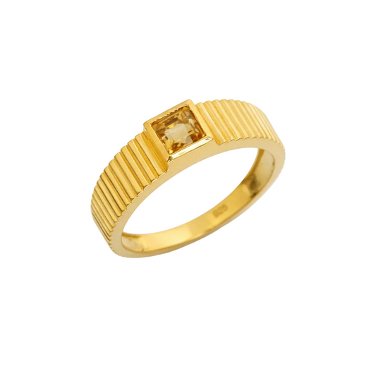 Gemma ring, brun