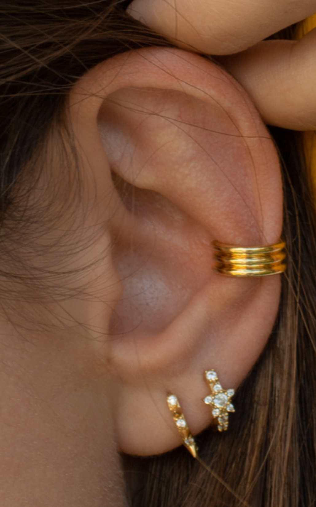 Caph earcuff  i gull
