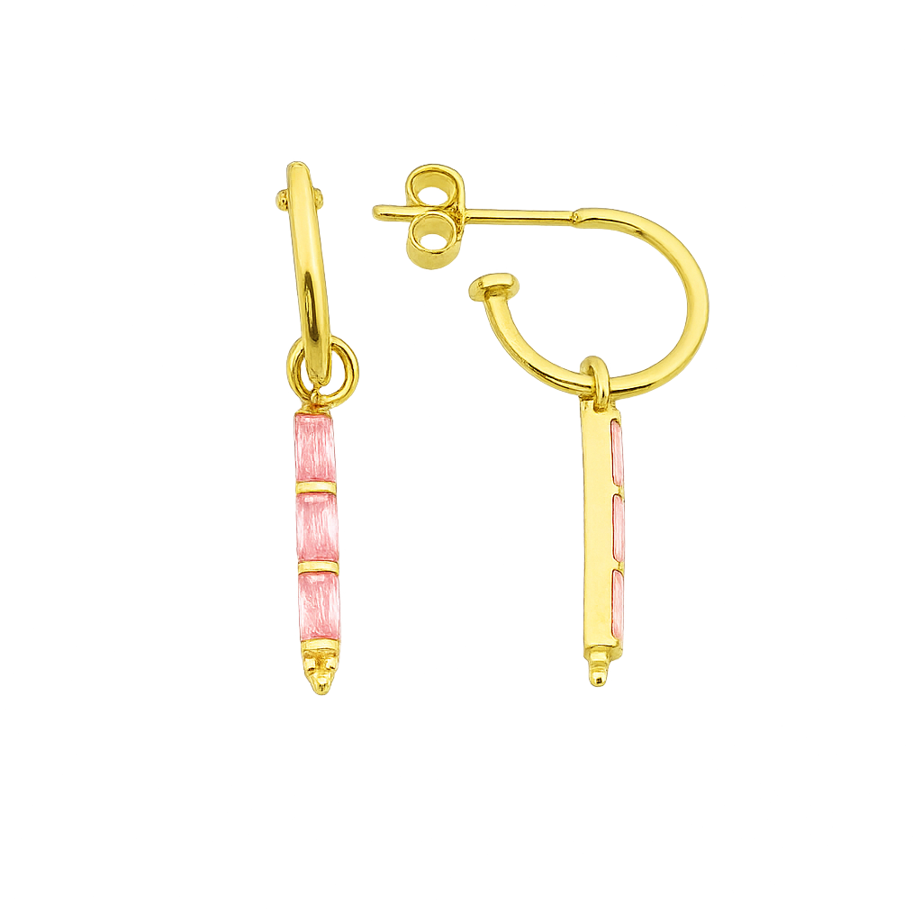 Naos øreringer rosa