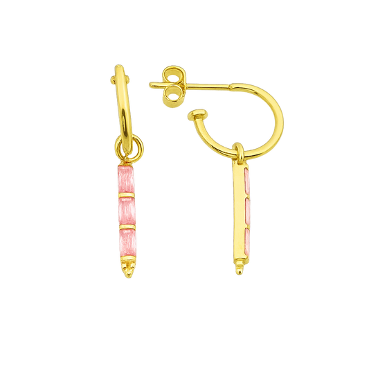 Naos øreringer rosa