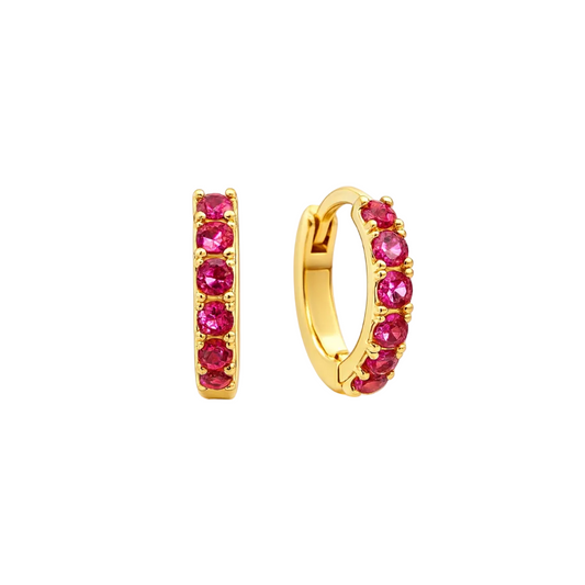 Maia hoops vinrød